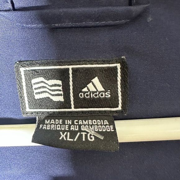 Adidas Men's Deep Blue Windbreaker Jacket - Picture 4 of 11
